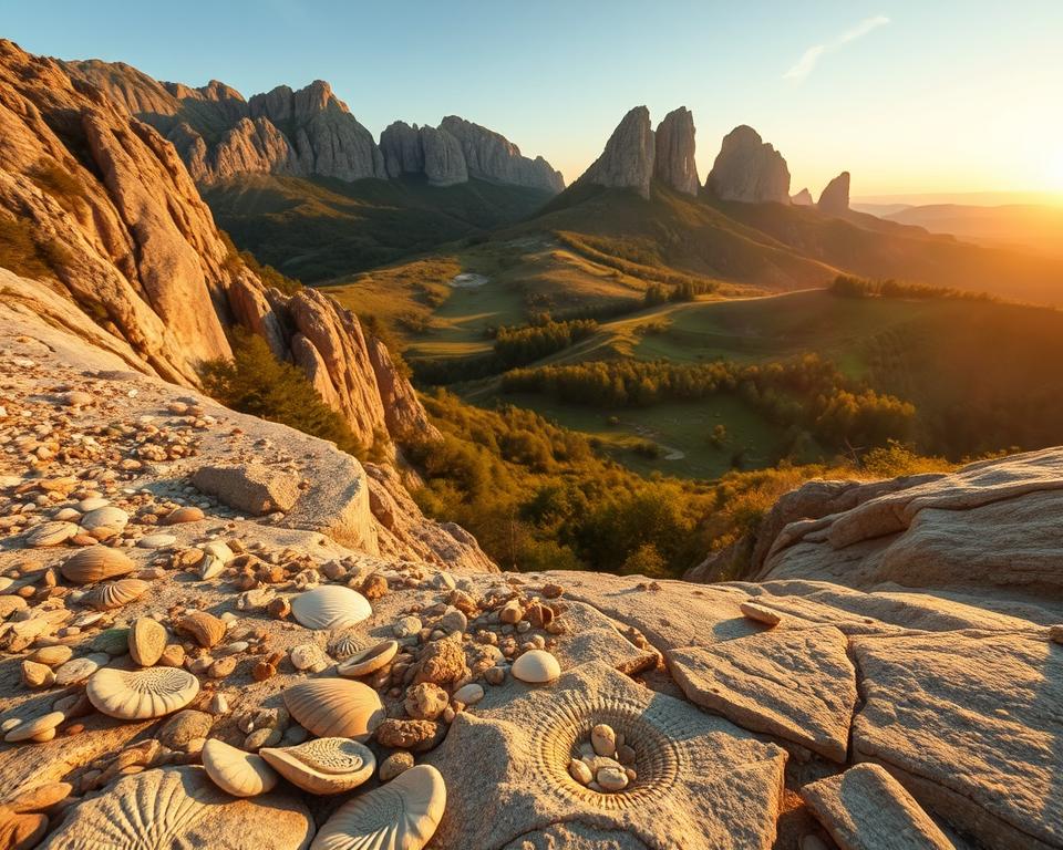 Altmühltal Jura-Landschaft Fossilien