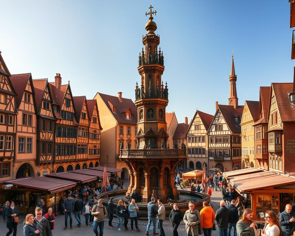 Nürnberger Hauptmarkt mit Schönem Brunnen