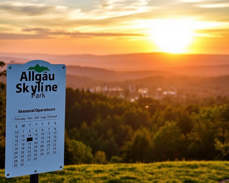Öffnungszeiten Allgäu Skyline Park Saisonkalender