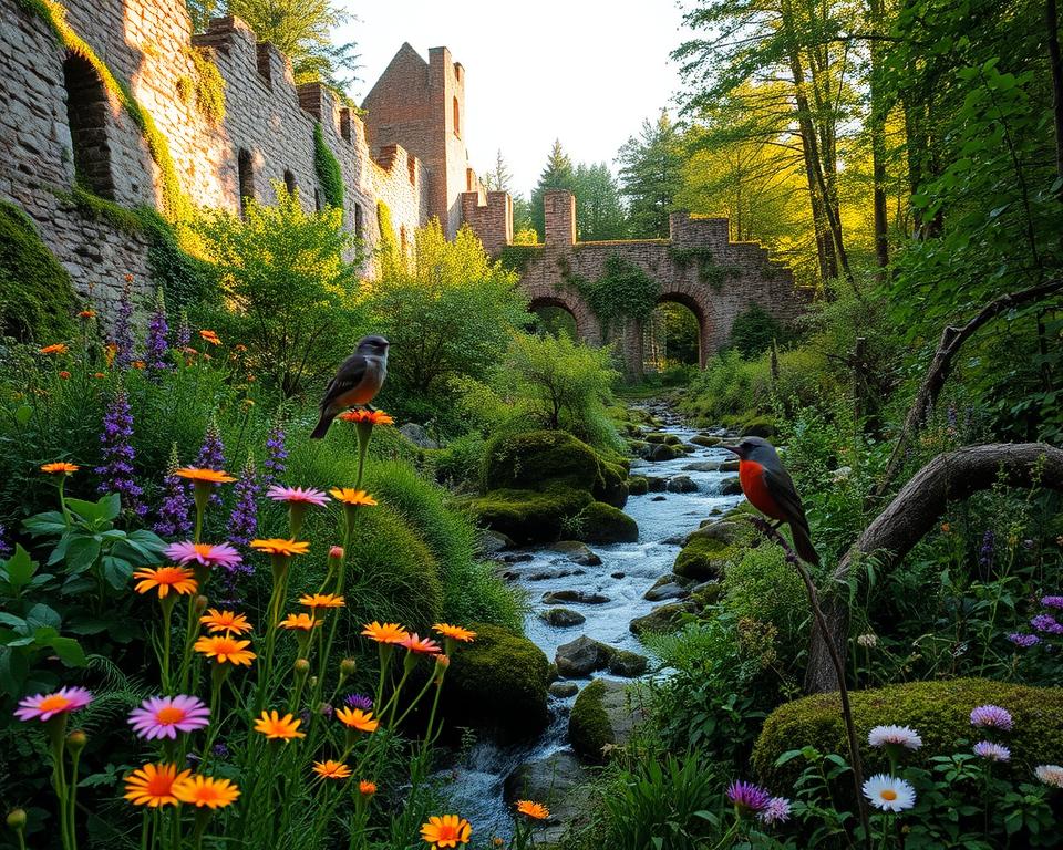 Pflanzen und Tierwelt um die Burgruine Wolfstein