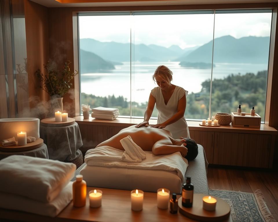 Professionelle Massageanwendungen im Spa