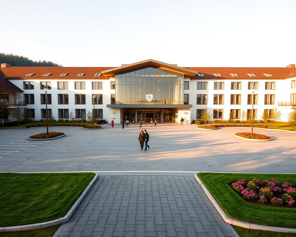 Bad Füssing Therme Parkplatz und Eingang