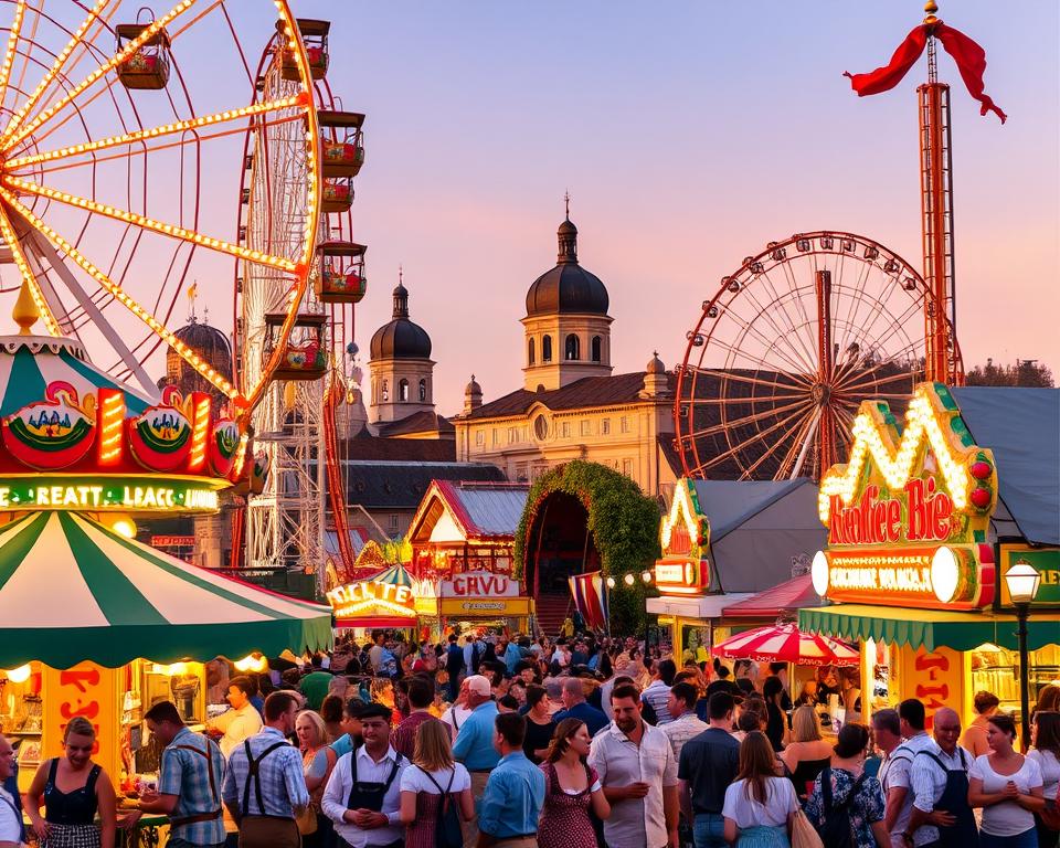 Oktoberfest Attraktionen Fahrgeschäfte