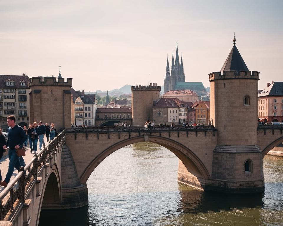 Steinerne Brücke Regensburg Mittelalterliche Brücke