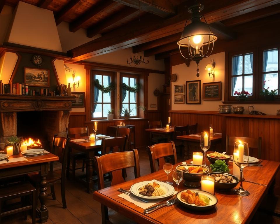Traditionelle fränkische Küche in Lautertal Bayern Traditionelle fränkische Küche in Lautertal Bayern