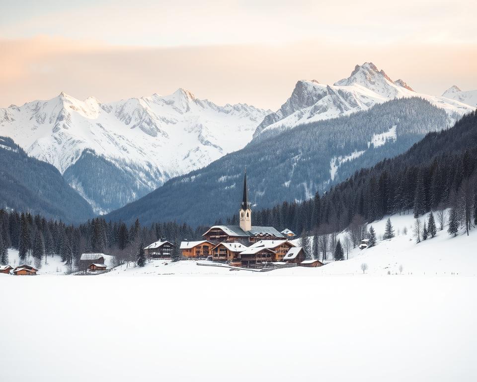 Winterlandschaft Bayern Alpen