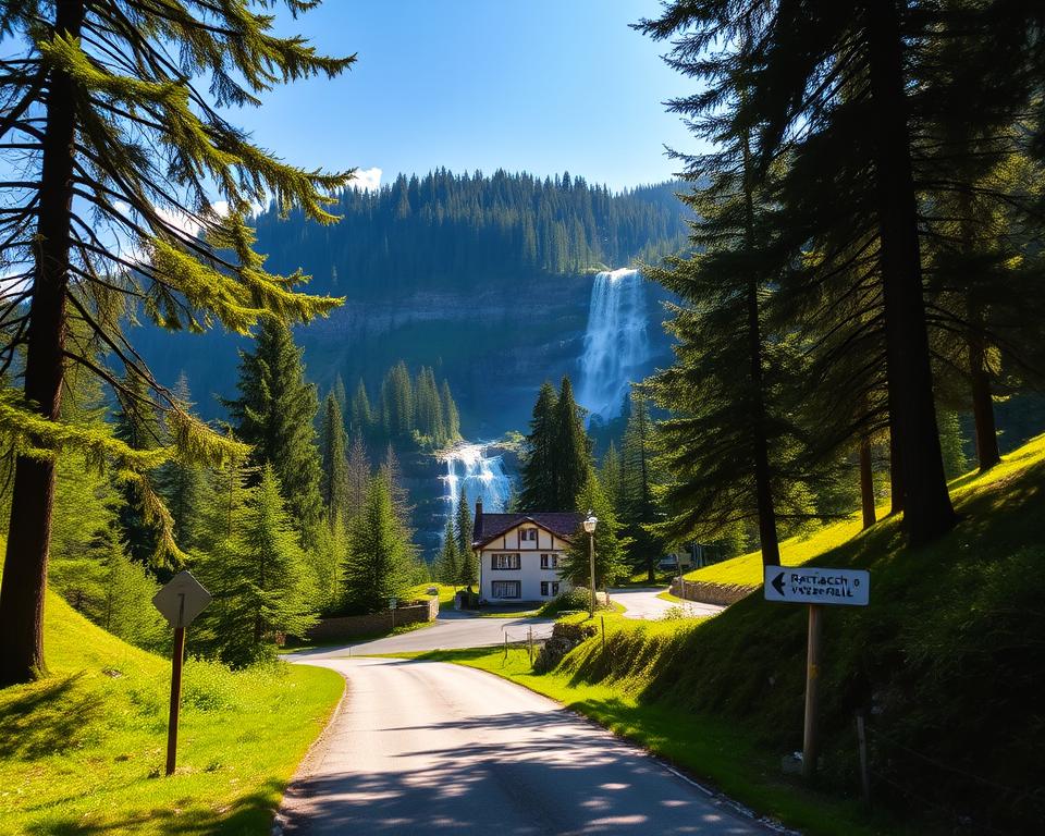 Anfahrt Rottach Wasserfälle