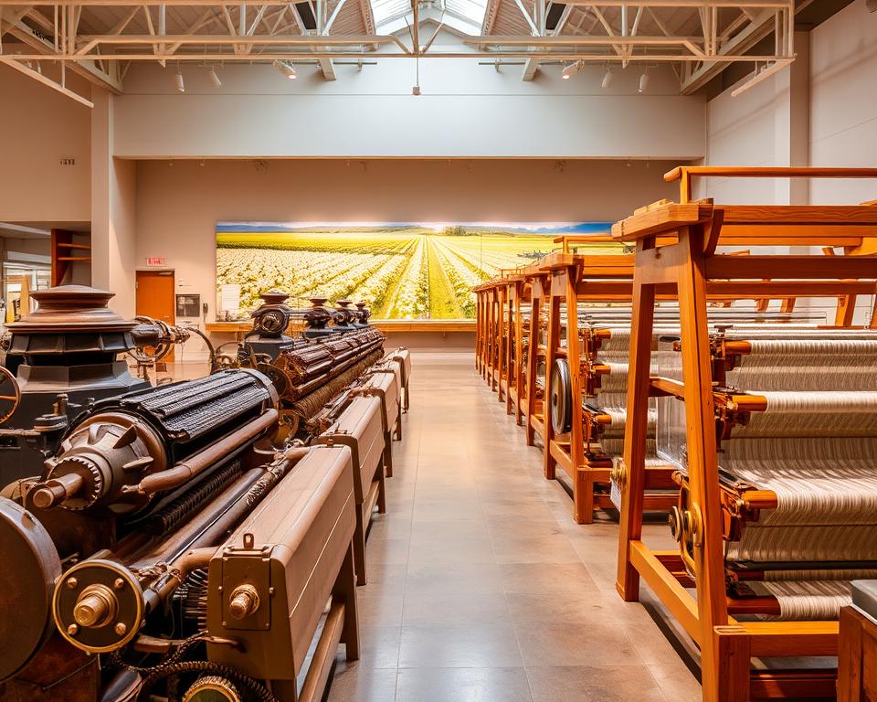 Baumwolle Stoffherstellung Dauerausstellung Baumwolle Stoffherstellung Dauerausstellung
