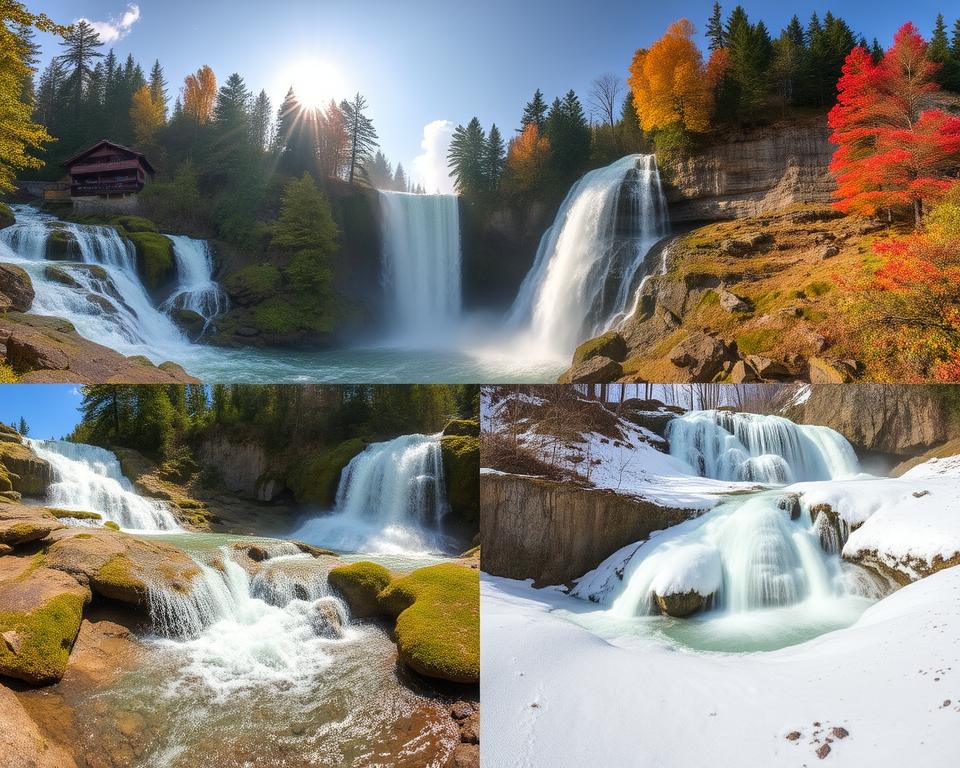 Rottach Wasserfälle Jahreszeiten