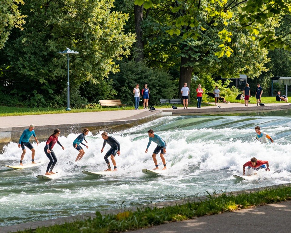 Anfahrt zur Eisbachwelle München Anfahrt zur Eisbachwelle München
